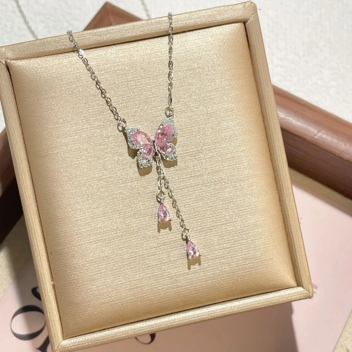925 Sterling Silver Butterfly Necklace