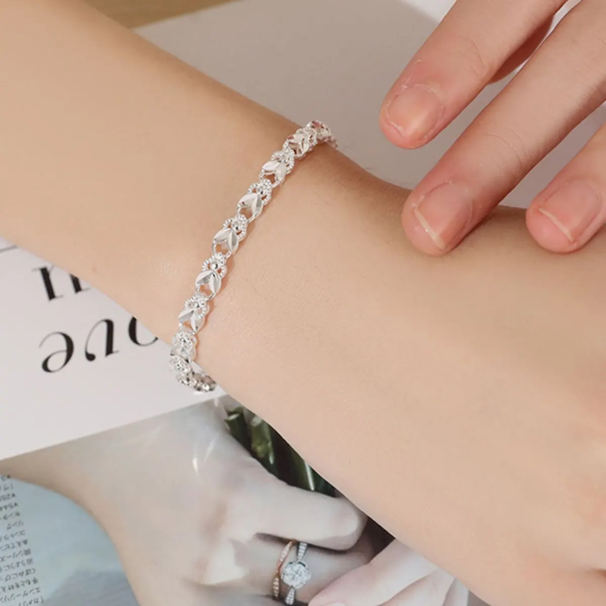 925 Sterling Silver Chain Bracelet